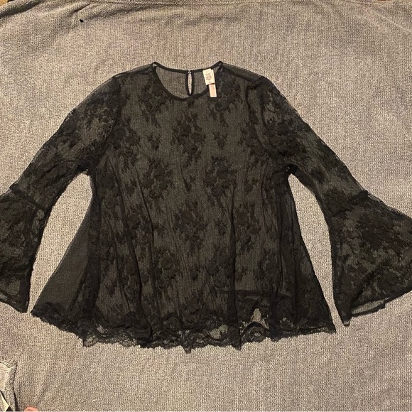 VICTORIAS SECRET 🤫 Black Lace Blouse - Picture 10 of 10